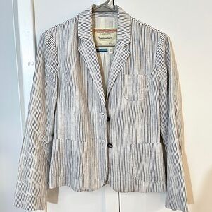 Anthropologie 100% Linen NWOT Blazer